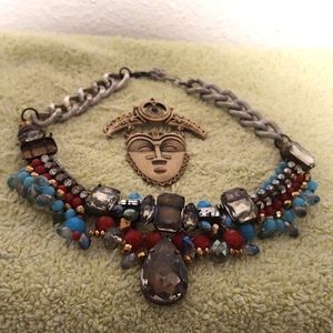 Egyptian Style Necklace & Egyptian PIn